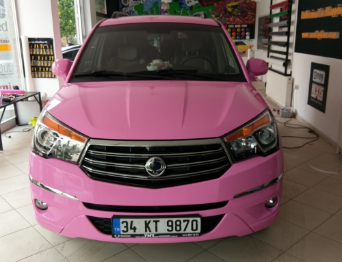 Ssangyong ( Pembe Araç Kaplama )