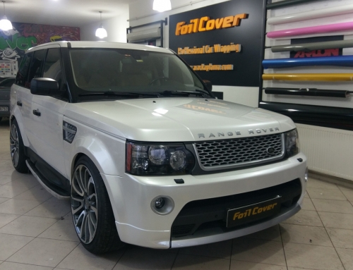 Range Rover Sport ( İnci Beyazı Araç Kaplama )