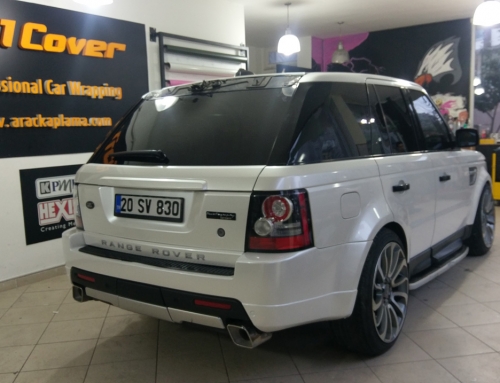 Range Rover Sport ( İnci Beyazı Araç Kaplama )