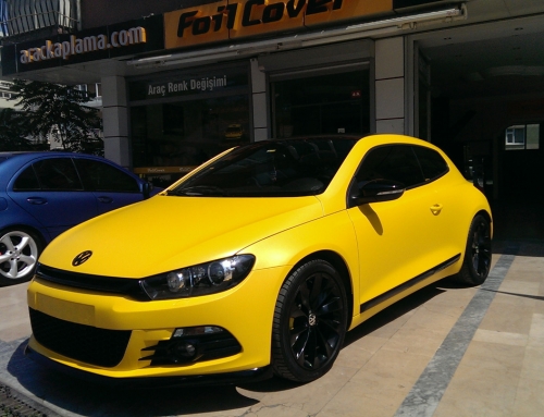 VW Scirocco ( Mat Sarı Araç Kaplama)