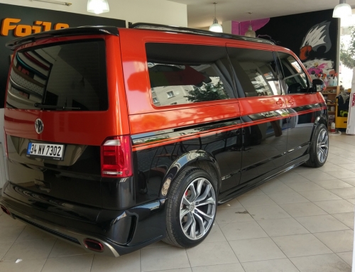 Volkswagen ( Turuncu – Siyah Araç Kaplama)