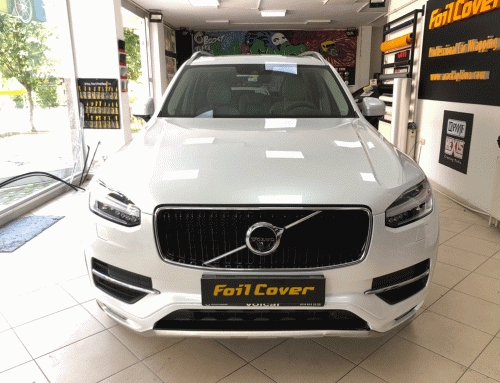 Volvo X90 inci beyazı araç kaplama