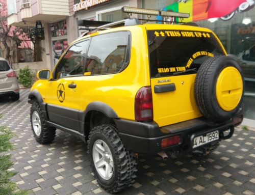 Suziki vitara sarı araç kaplama