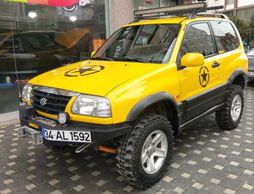 Suziki vitara sarı araç kaplama