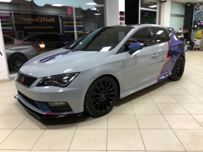 Seat leon araç kaplama nardo grey shift effect kaplama