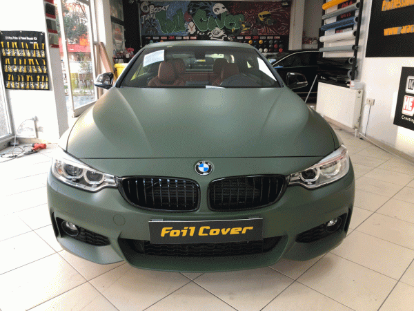 bmw kaplama mat haki kaplama foil cover araç kaplama