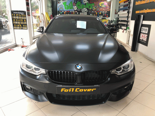 bmw kaplama mat siyah kaplama foil cover araç kaplama