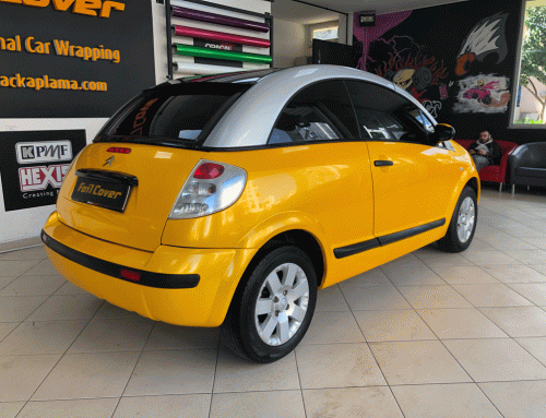 Cıtroen C2 İnci Sarı Araç Kaplama