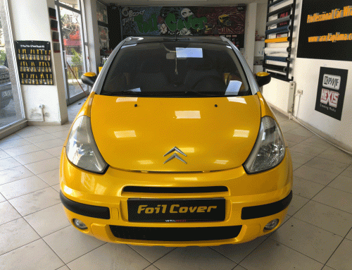 Cıtroen C2 İnci Sarı Araç Kaplama