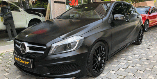 mercedes araç kaplama folyo kaplama mat satin siyah kaplama foil cover araç kaplama