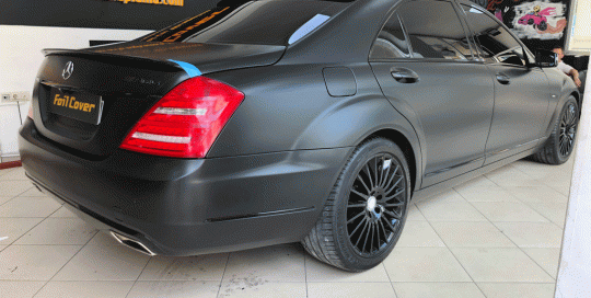 mercedes araç kaplama folyo kaplama mat siyah kaplama foil cover araç kaplama
