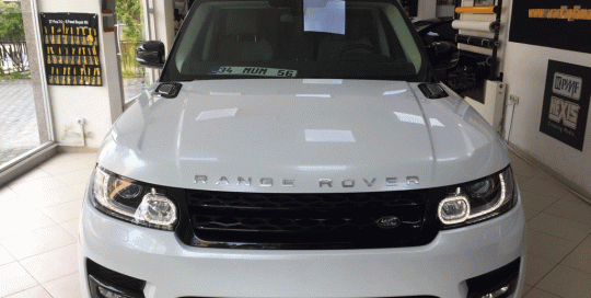 range rover araç kaplama folyo kaplama inci beyazı kaplama foil cover araç kaplama