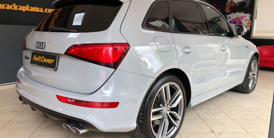 audi SQ5 kaplama açık nardo gri kaplama araç kaplama fiyatları 2019 folyo kaplama kadife araç kaplama