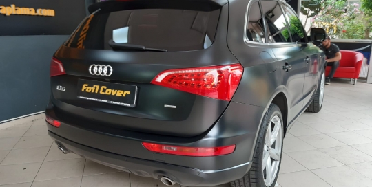 audi Q5 kaplama mat satin siyah kaplama araç kaplama fiyatları 2019 folyo kaplama kadife araç kaplama