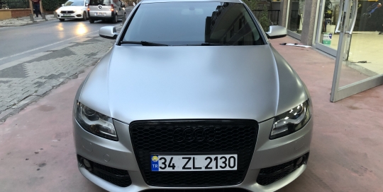 audi a4 mat gümüş gri araç kaplama araç kaplama fiyatları 2019 foil cover araç kaplama