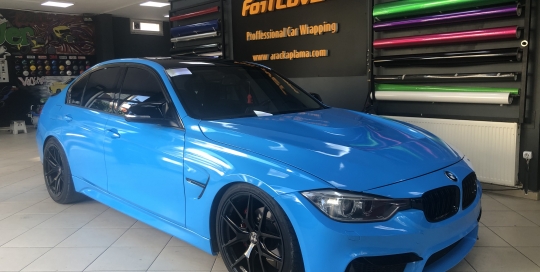 bmw opak mavi araç kaplama araç kaplama fiyatları 2019 foil cover araç kaplama