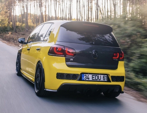 Volkswagen Golf Opak Sarı Araç Kaplama