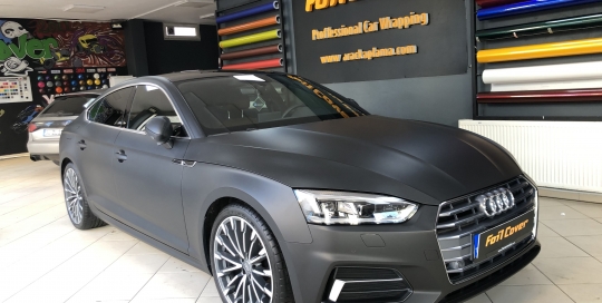 audi a5 mat siyah araç kaplama fiyatları 2019 foil cover araç kaplama