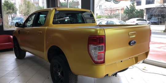 ford ranger energetic yellow araç kaplama fiyatları 2019 foil cover araç kaplama